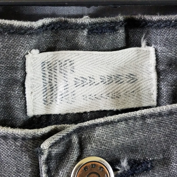 BCC Blues jeans relax fit faded black 34x30 distressed - Picture 2 of 16